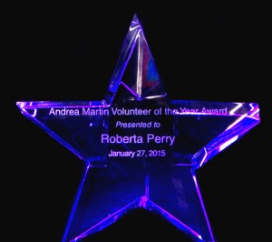 2015-03-05 Andrea Martin Volunteer of the year award for POPAI         